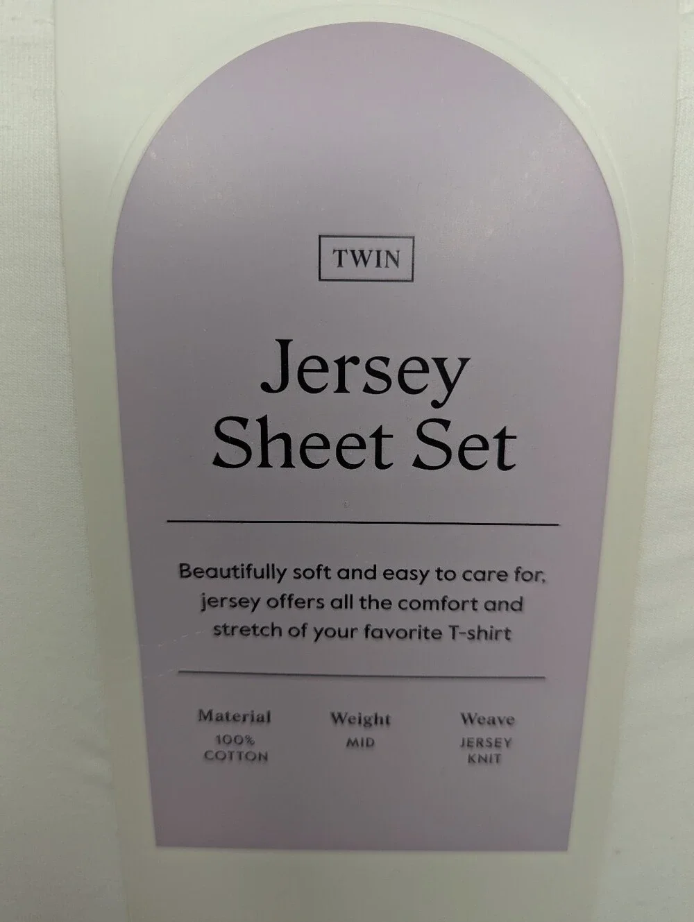 NWT Threshold Jersey Twin Cotton Sheet Set